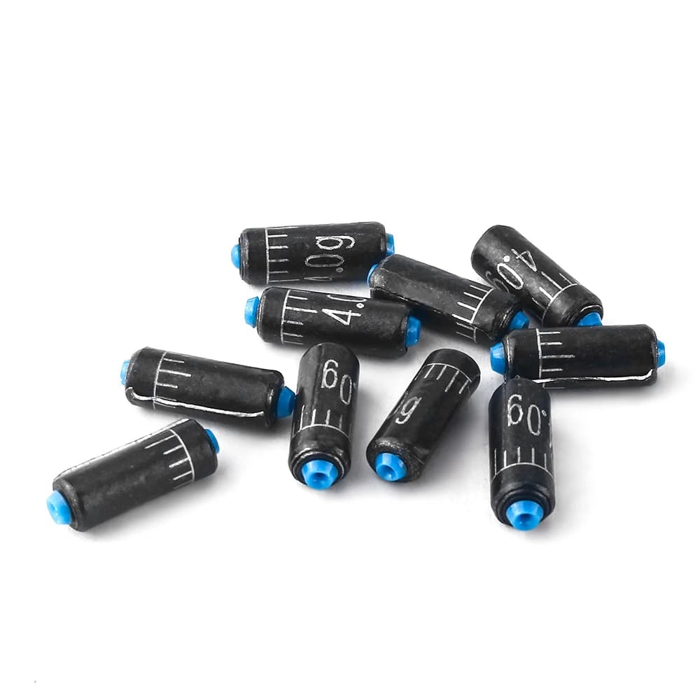 Boîte 60 plombs pêche 1.5g-4.0g DNDYUJU - set plombs interchangeable règle intégrée