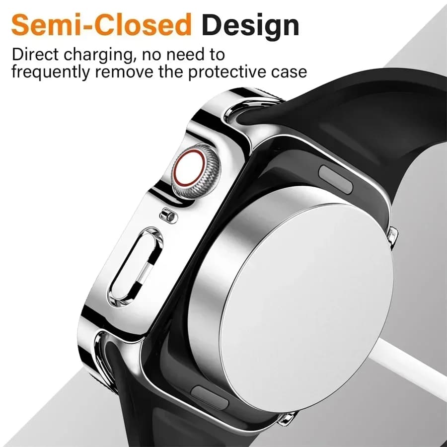 Étui de protection étanche et coque verre trempé pour Apple Watch 7 8 9 45mm 41mm - Accessoire iWatch 5 SE 6 44mm 40mm