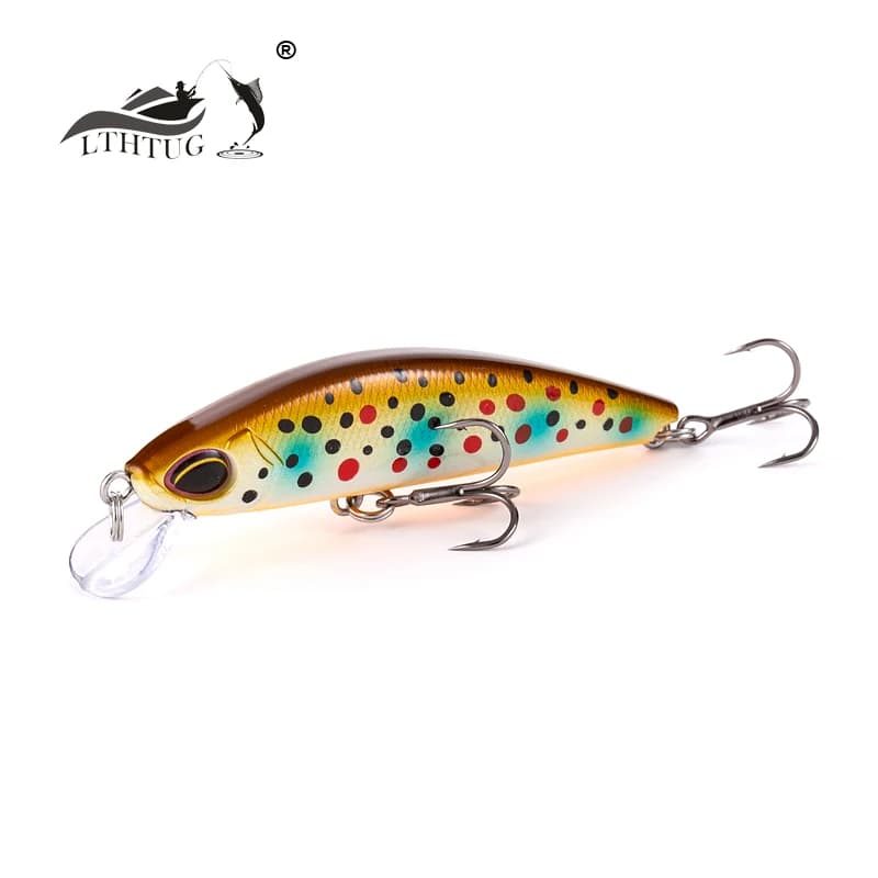 Leurre minnow coulant design japonais 63mm 7.5g - Appât wobbling LTHTUG pour black bass perche brochet truite