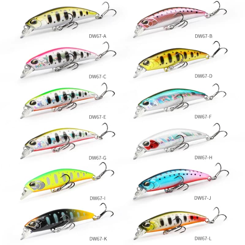 Leurre de pêche TSURINOYA 60S DW67 6.1g pour brochet, perche et truite en rivière