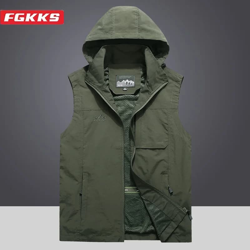 Veste décontractée pêche urbaine à capuche grandes poches qualité premium streetwear 2024