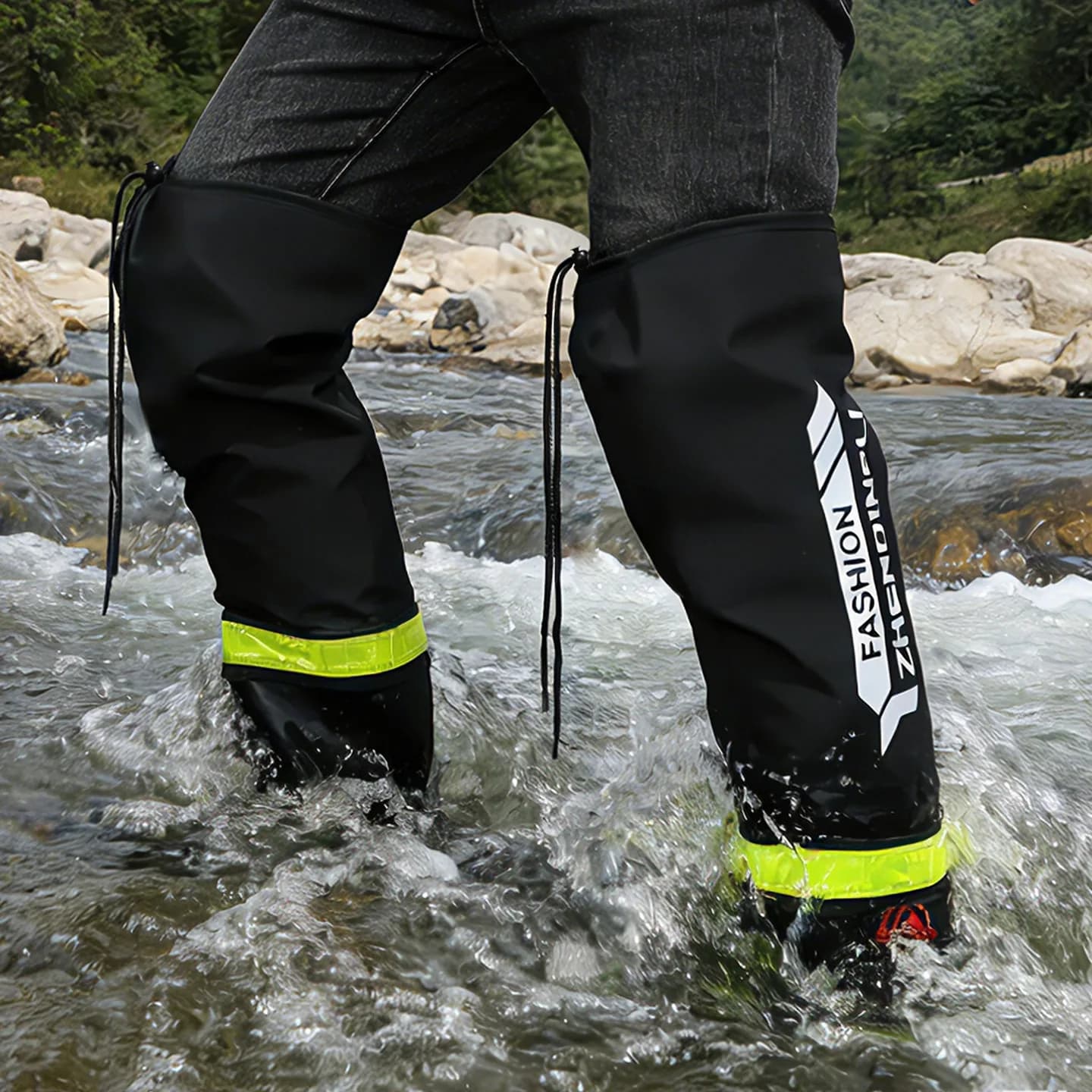 Bottes de pêche hautes techniques pour traversée de rivières et pêche en eau vive