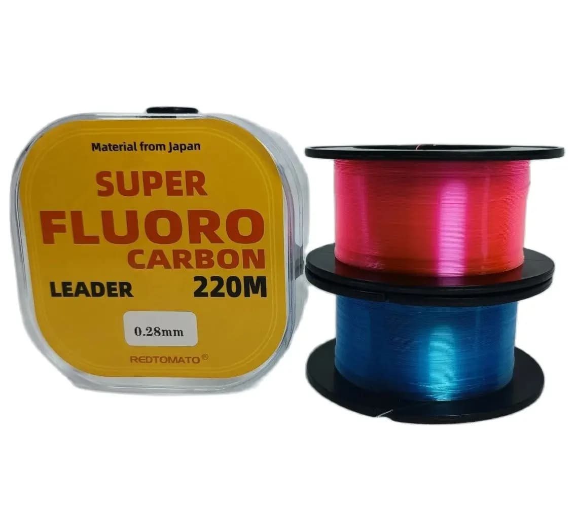 Ligne de pêche fluorocarbone Japan 220M - Fil leader carbone invisible pour pêche à la mouche