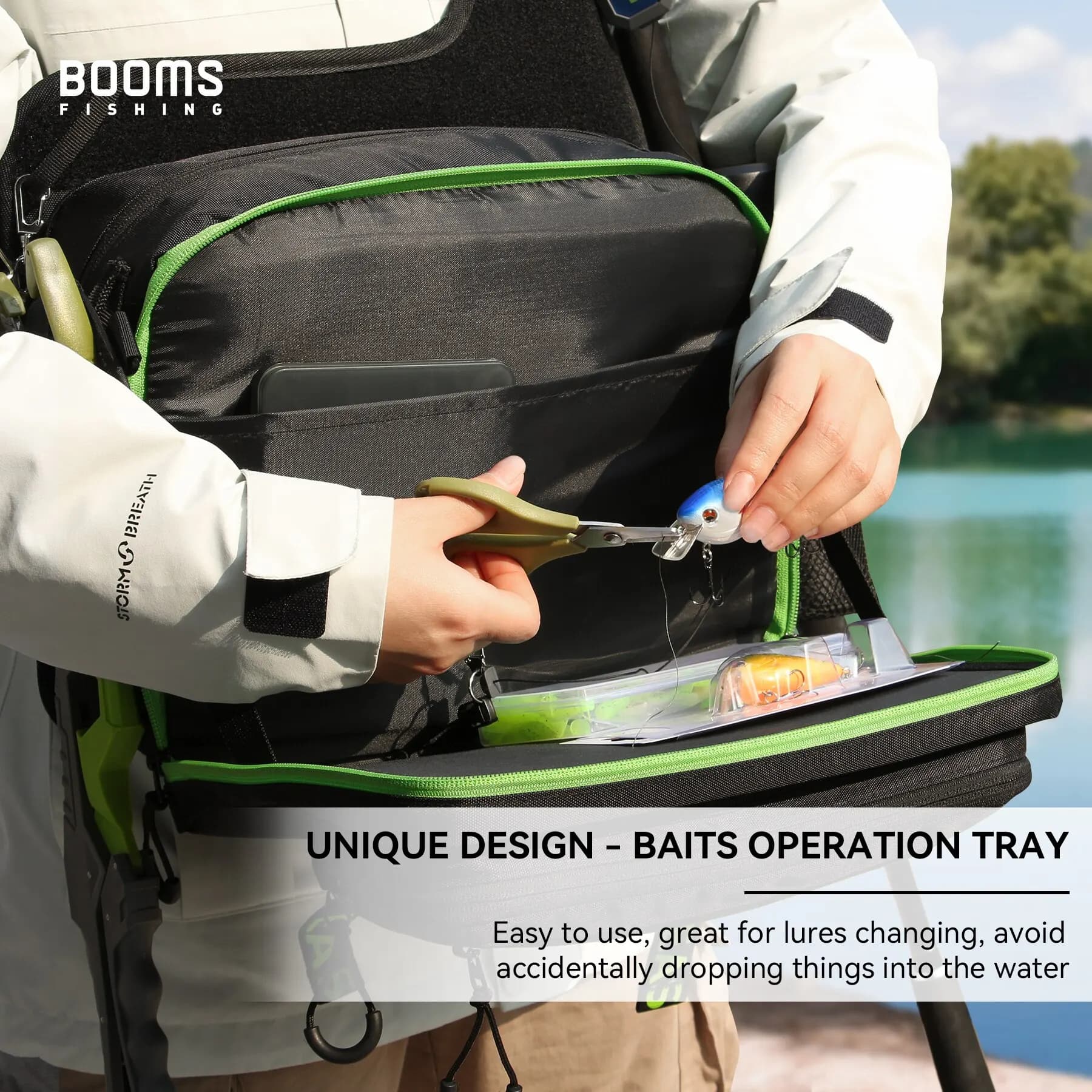 Sac pêche Booms Fishing IB1 grande capacité rangement matériel carpe mer eau douce équipement pro