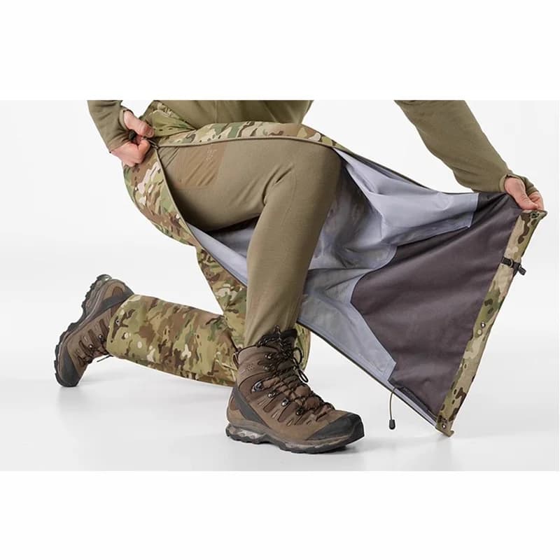 Pantalon randonnée pêche imperméable respirant avec fermeture latérale pour homme et femme