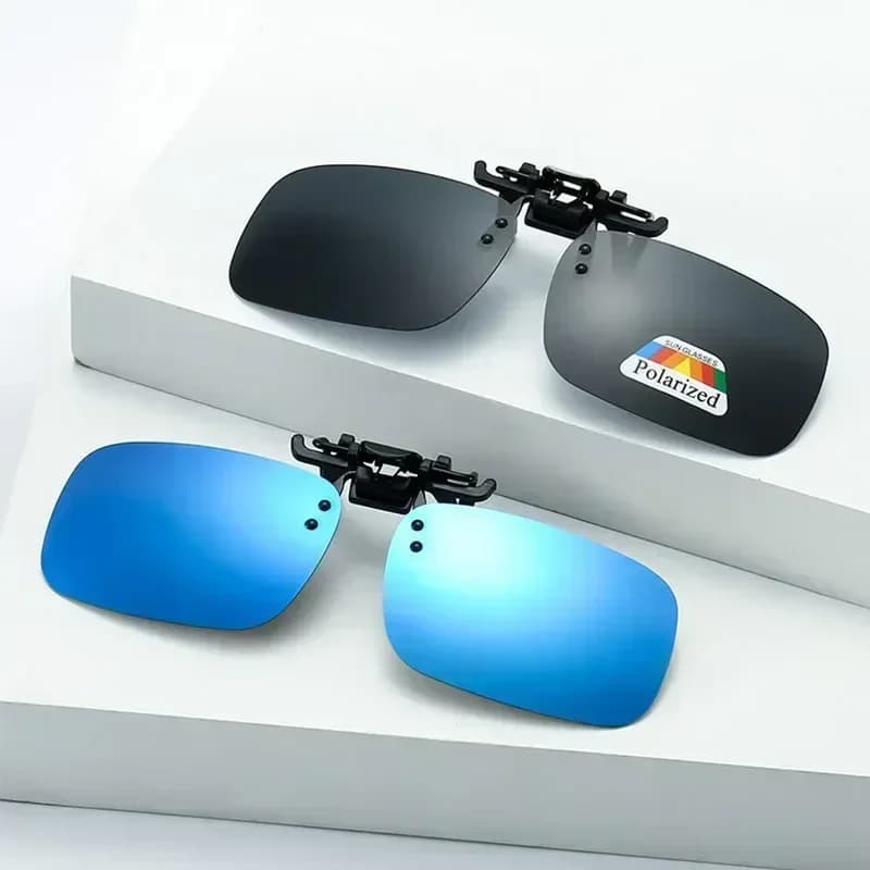 Clips lunettes polarisés vision nocturne conduite - Accessoire UV400 pour sunglasses existants