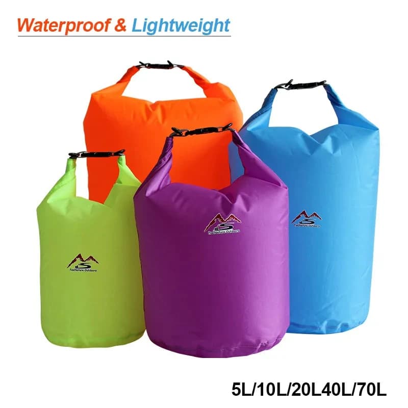 Sac étanche 5L à 70L pour pêche, rafting, trekking - haute capacité de rangement waterproof