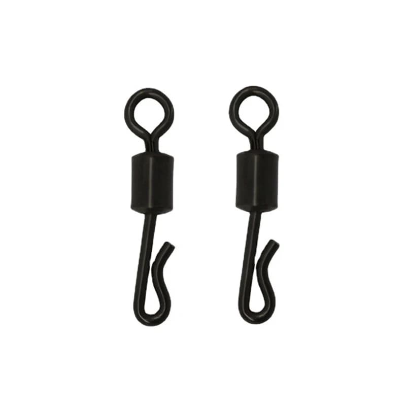Émerillons rapides Q-Shape 50 pièces pour montages carpe - accessoires de pêche à changement rapide