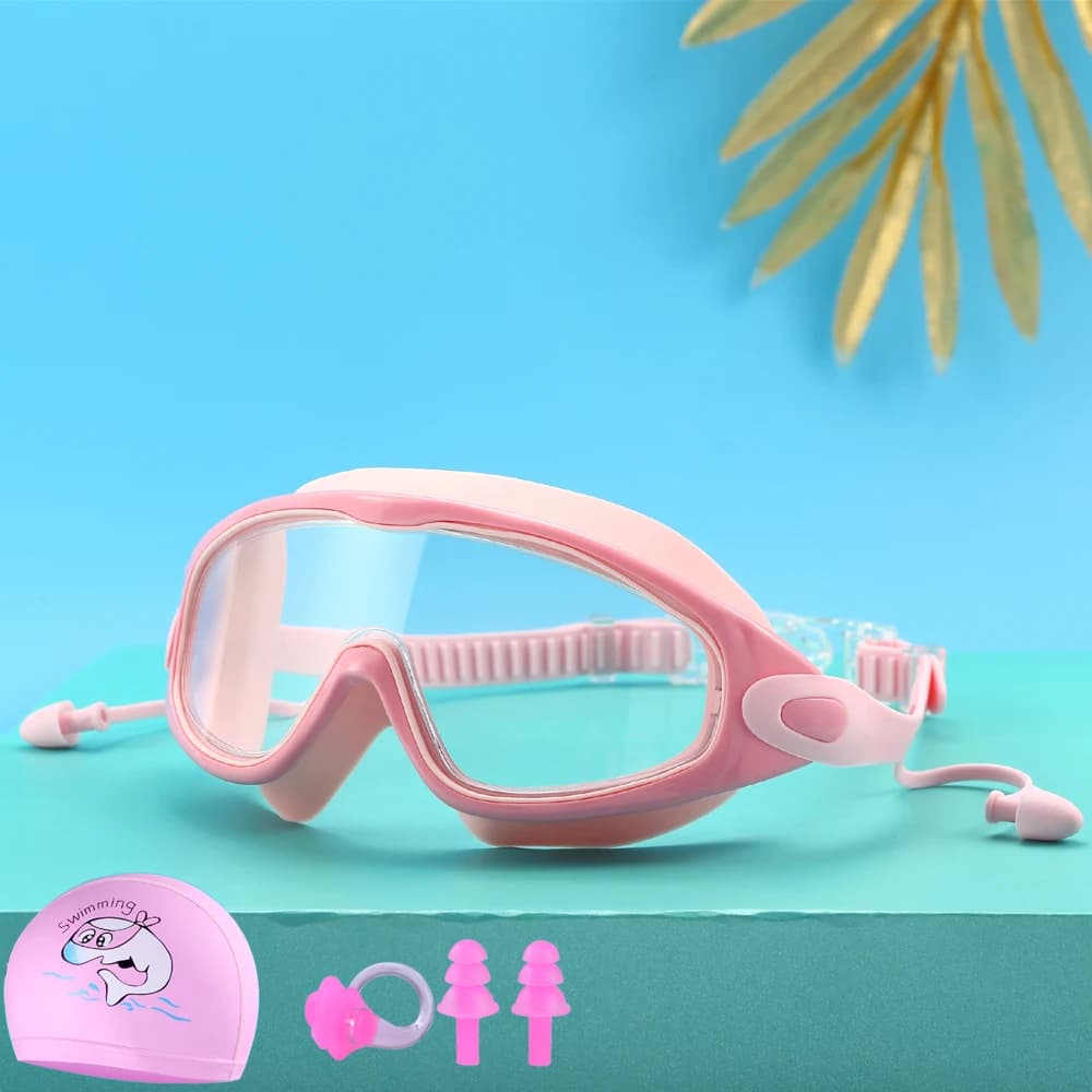 Lunettes de plongée enfants grande monture étanches anti-buée HD garçons filles pêche