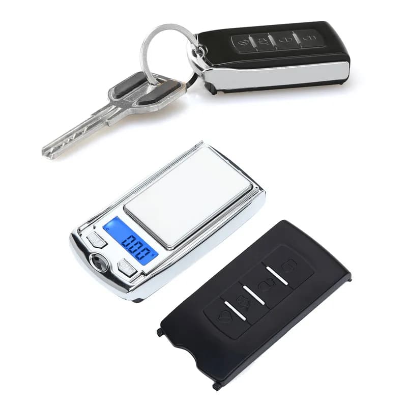 Balance électronique portable en forme de clé de voiture 200g/0.01g - Pour bijoux et appâts de pêche miniatures