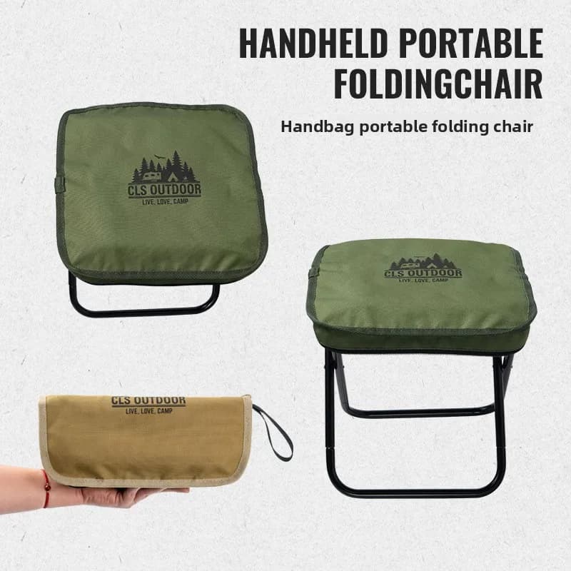 Chaise pliante de rangement CLS&NOBANA portable ultra légère alliage aluminium mini pour pêche et pique-nique