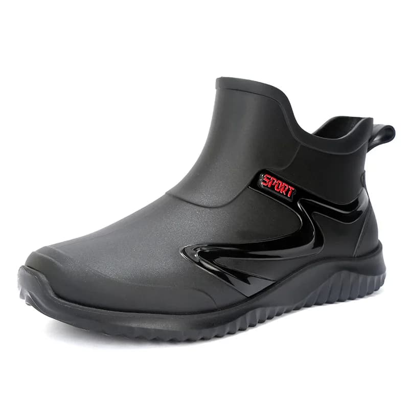 Bottes de travail courtes imperméables antidérapantes pour pêche et chantier sécurité homme