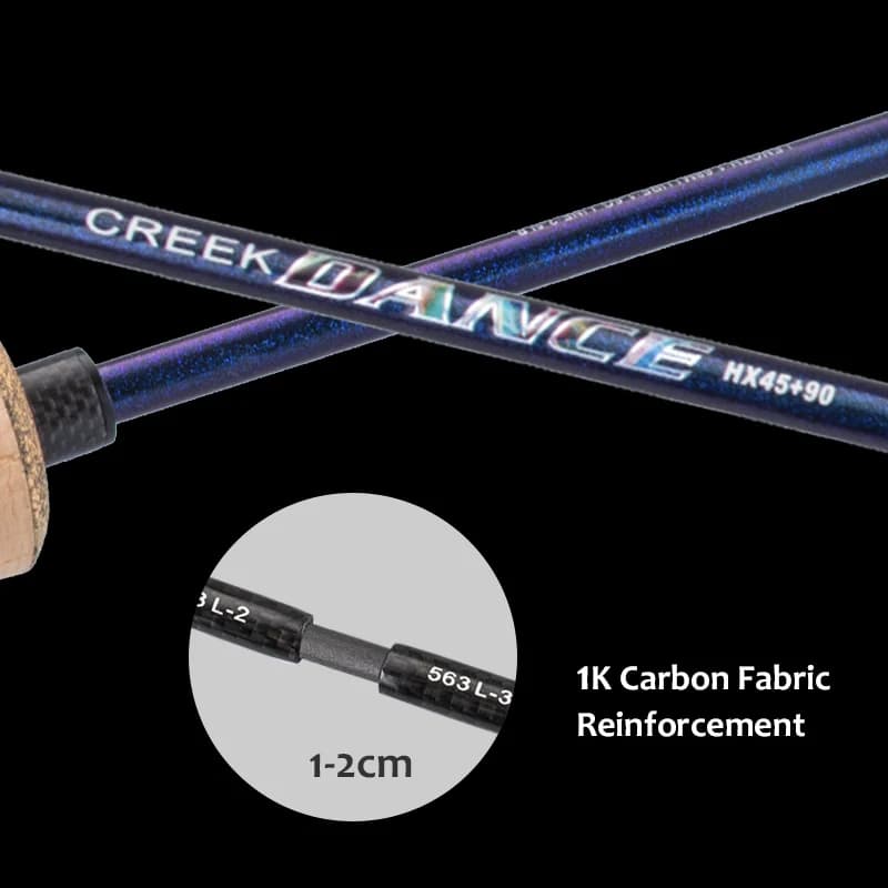 Canne trout rod PURELURE CREEK DANCE BFS casting UL pour ruisseau anneaux Fuji Alconite