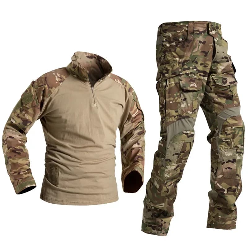 Uniforme camouflage rip-stop G3 pêche airsoft pantalon cargo multicam shirt randonnée