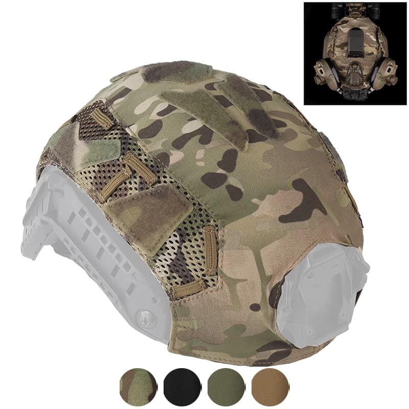 Housse casque paintball respirante pour protection pêche en kayak et sports nautiques