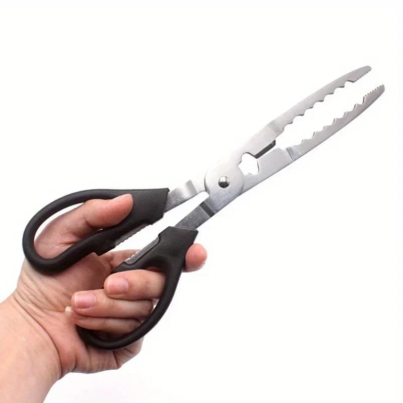 Pince de pêche longue multifonction avec coupe-fil et pince à crabes en acier inoxydable