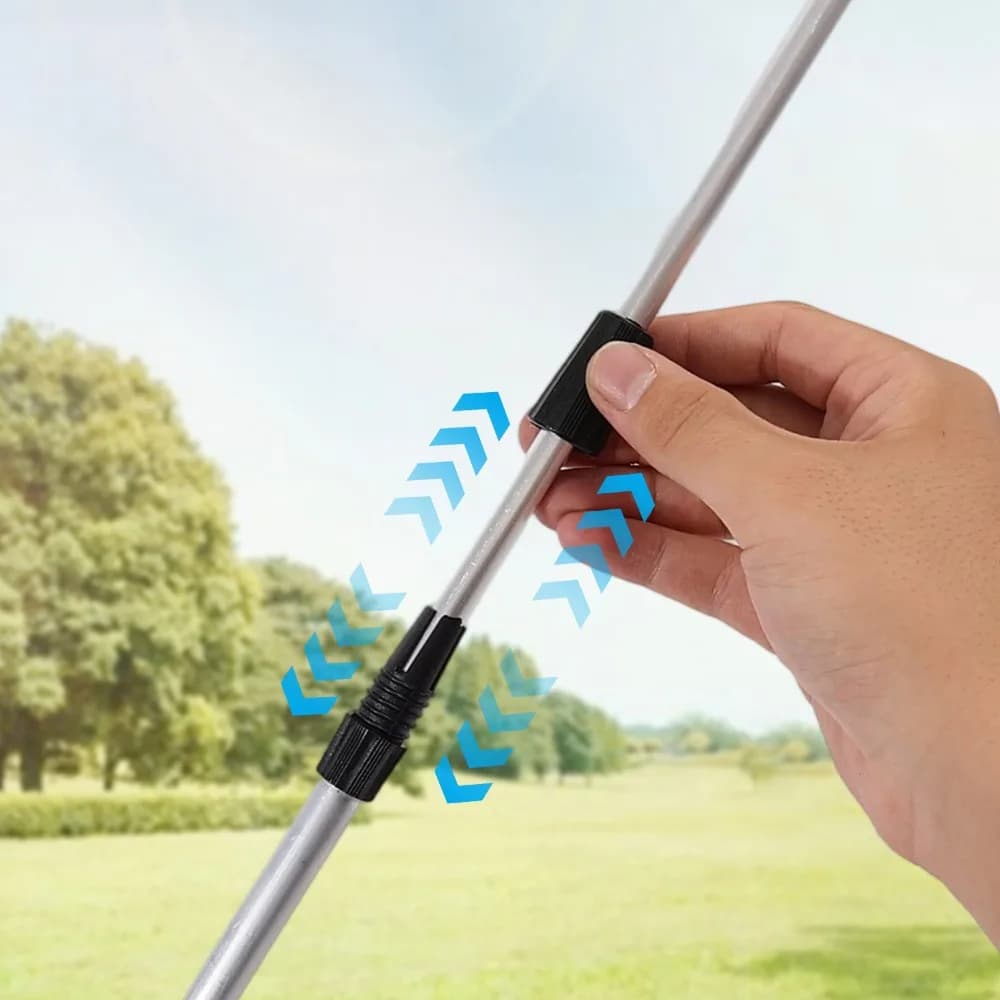 Support de canne à pêche métallique réglable type Y portable ultra-court fixation sol