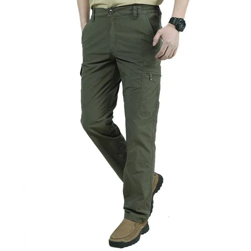 Pantalon cargo léger étanche homme été - Vêtement technique pêche randonnée polyvalent