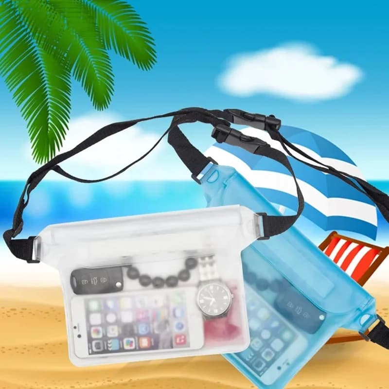 Sac étanche triple couche écran tactile réglable - Protection sous-marine plage natation rame iPhone