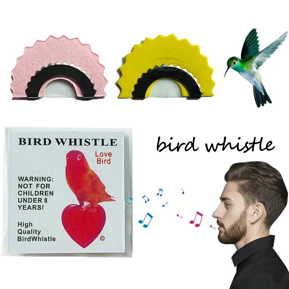 Sifflet magique caché dans la bouche pour imiter les oiseaux - Jouet astucieux pour pêcheur et ornithologue