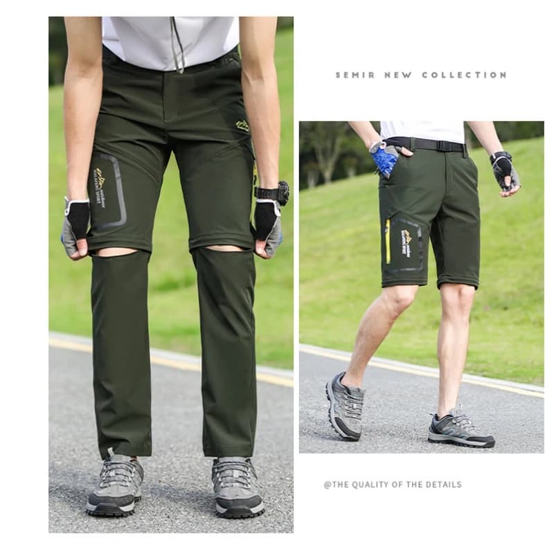 Pantalon de randonnée détachable couple UETEEY - Séchage rapide pour pêche camping et trekking