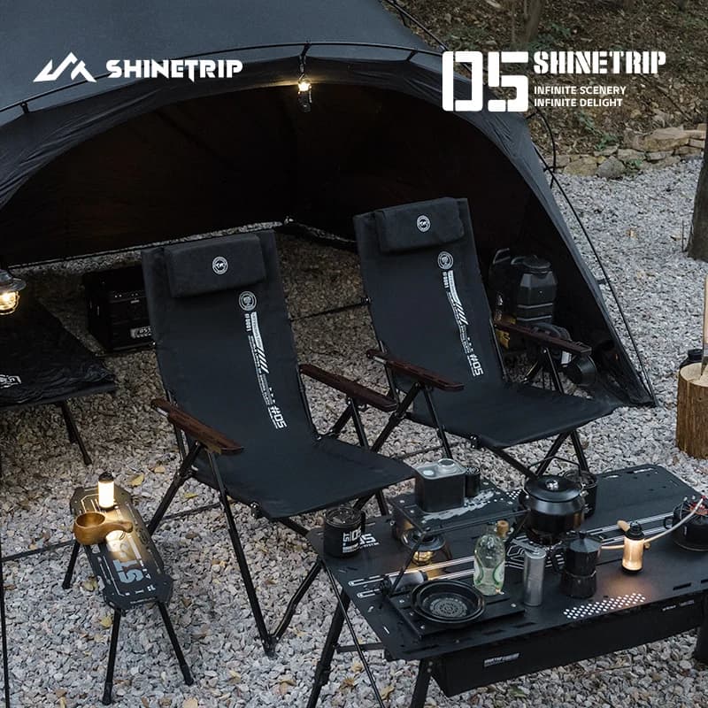 Chaise pliante ShineTrip 05 Series pour pêche, camping, bureau et pique-nique - Réglable et portable
