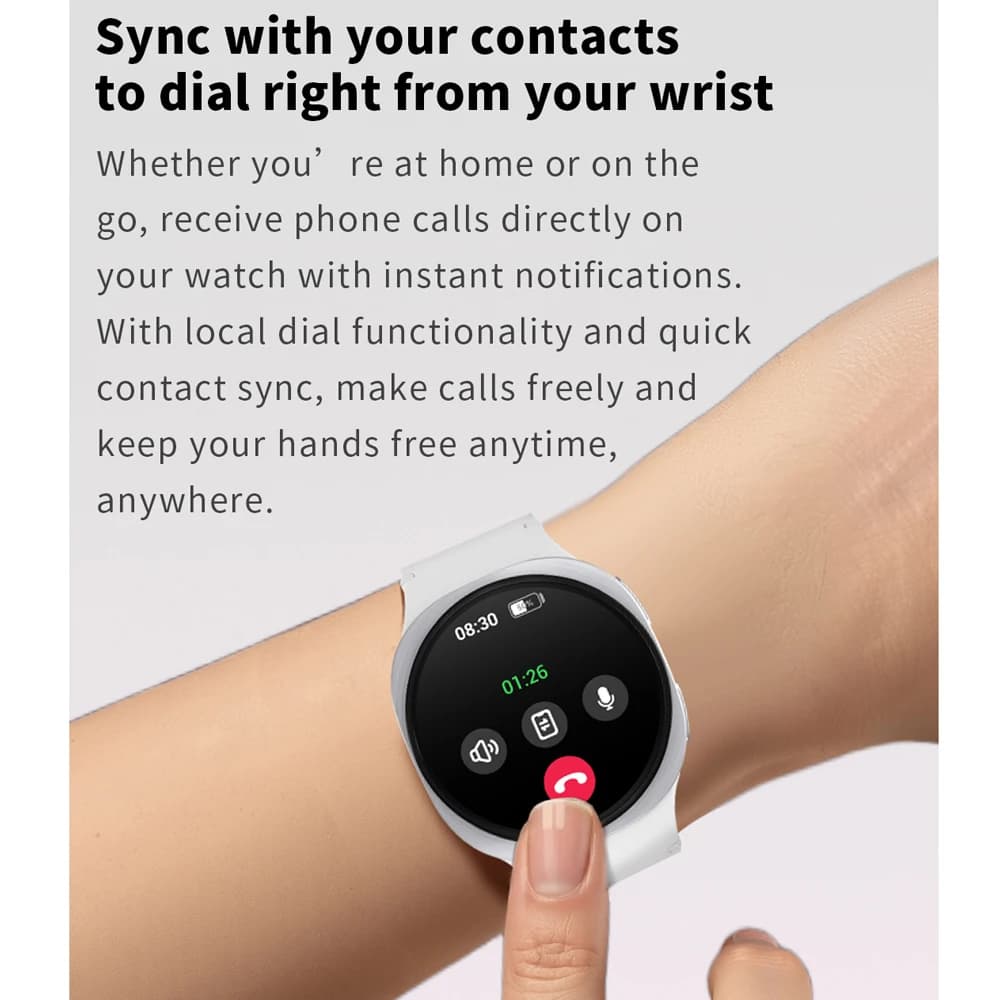 Smartwatch GPS 8 Mini 2025 - Étanche IP68 avec boussole pour pêche en eaux profondes