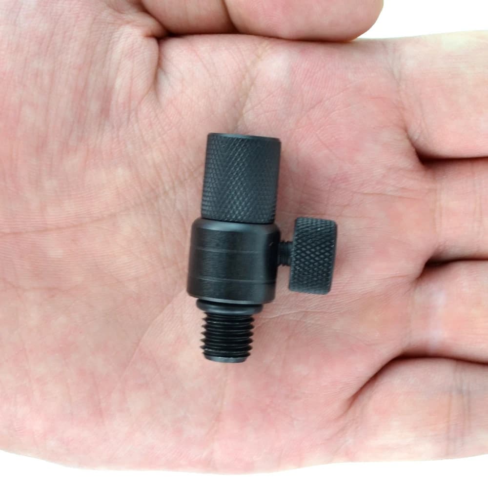 Connecteur rapide pour pêche carpe - adaptateur aluminium pour rod pods et supports