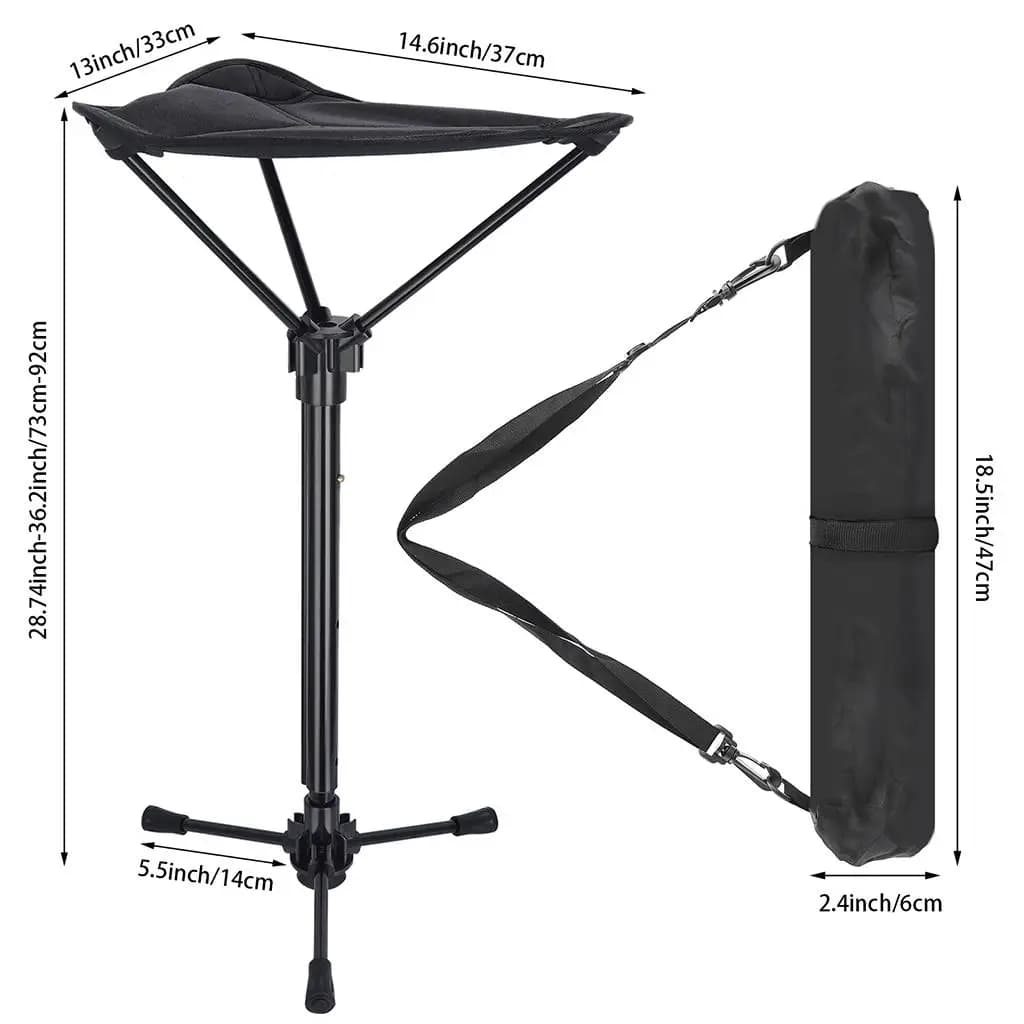 Tabouret tri-pied pliant portable Slacker pour pêche plage randonnée et patio