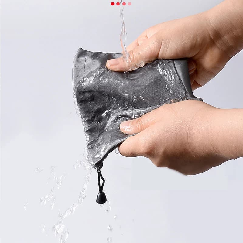 Pochette étanche écouteurs câbles données rangement anti-poussière avec cordon de serrage pour pièces lunettes