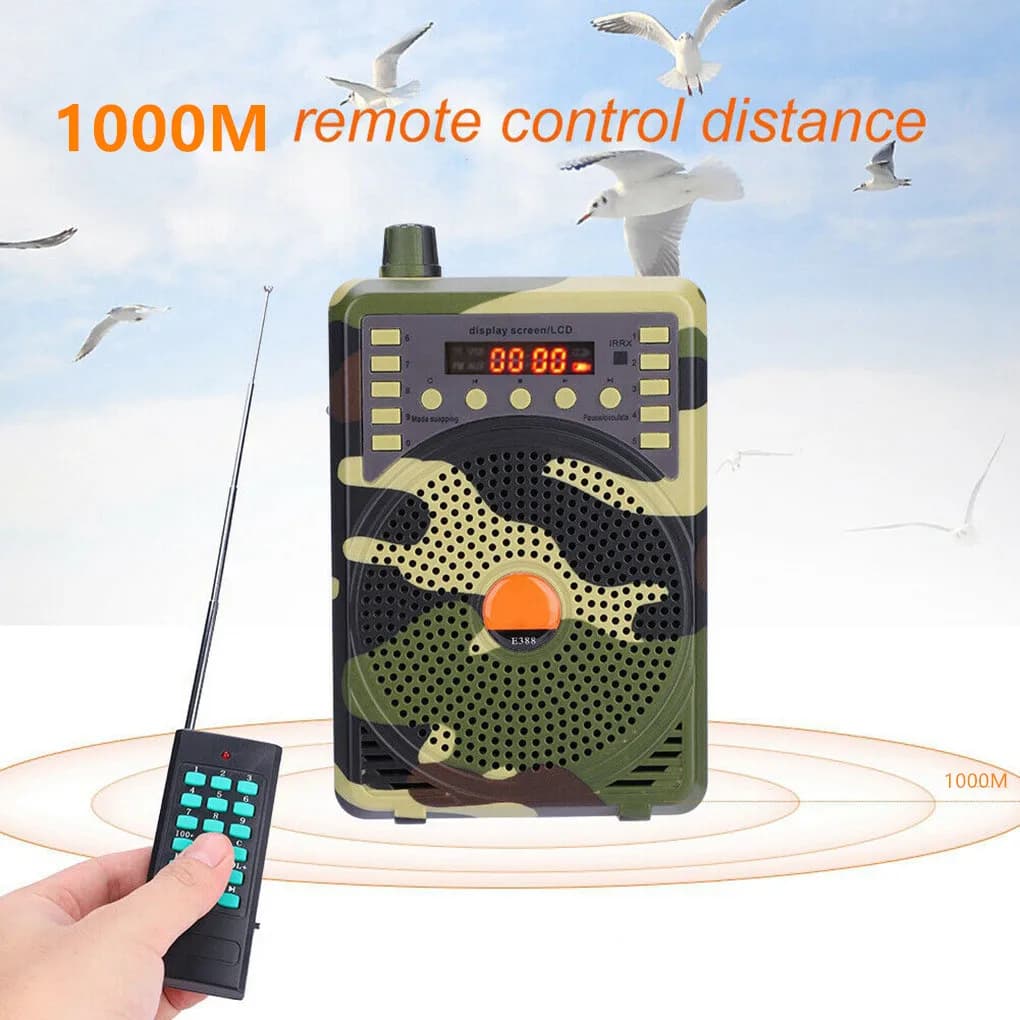 Amplificateur son 1000m télécommande professionnel compact pour appeaux leurres équipement chasse