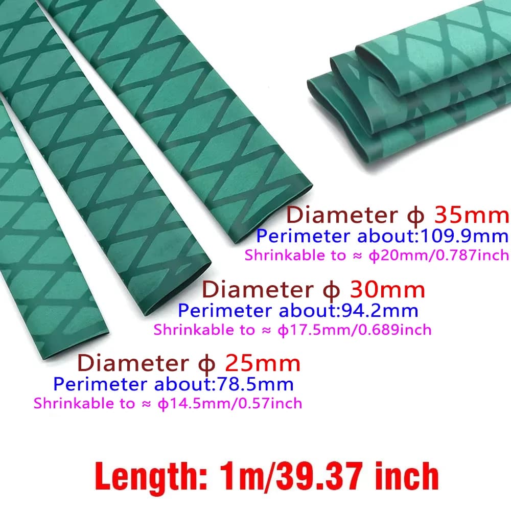 Gaine thermorétractable X-Tube pour poignée canne pêche liège, diamètre 25mm 30mm, étanche isolante 40 pouces