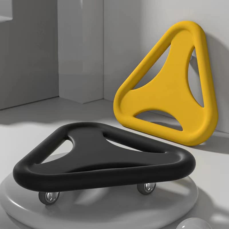 Planche abdominale avec tapis genoux - Roue d'abdos et coaster trainer pour renforcement musculaire complet