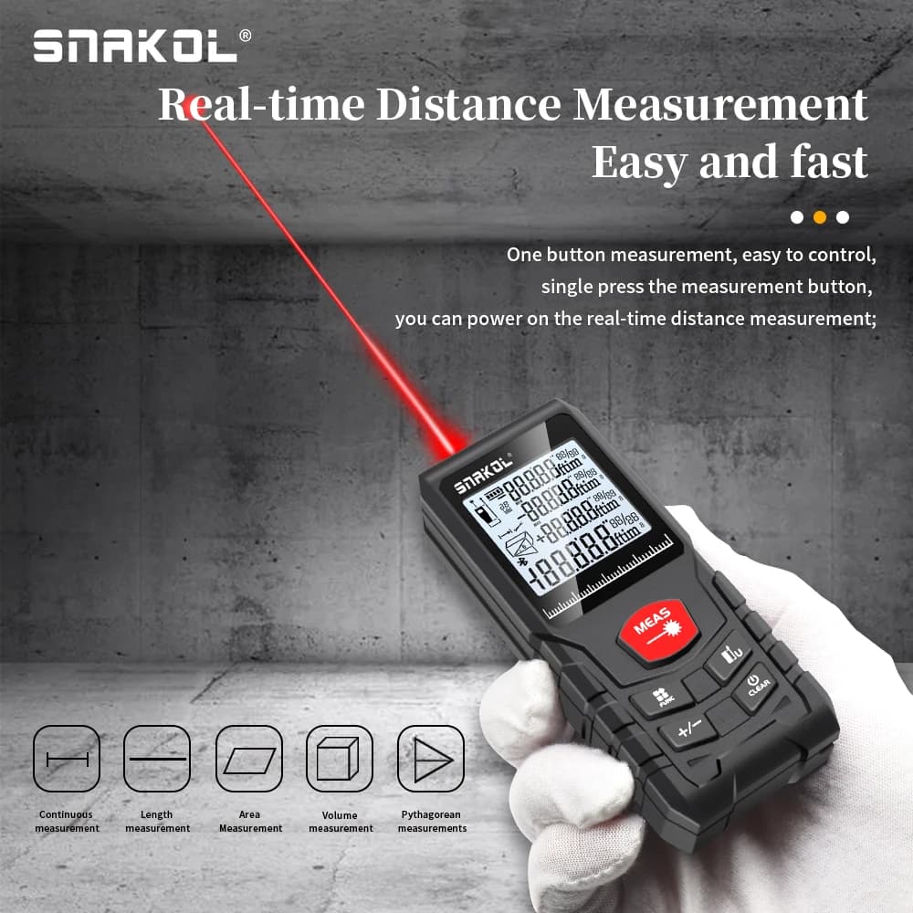 Télémètre laser Snakol 50M à 120M - Outil numérique de précision pour pêcheurs exigeants