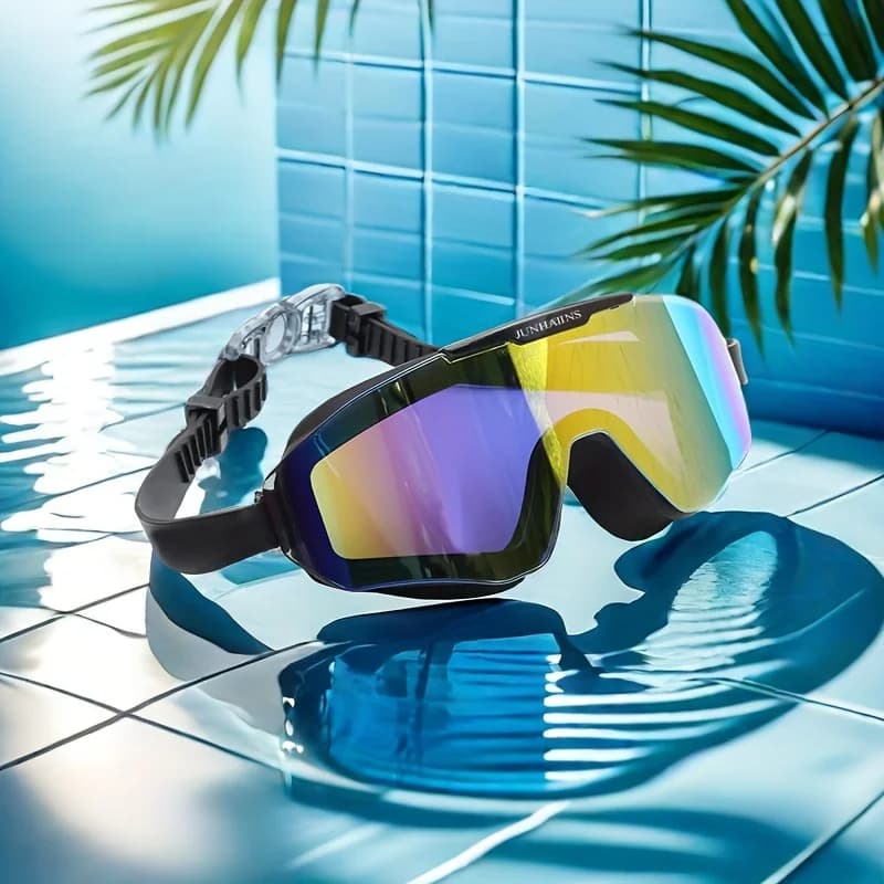 Nouvelles lunettes de natation électroplaquées HD grand cadre accessoires plongée apnée pêche sous-marine