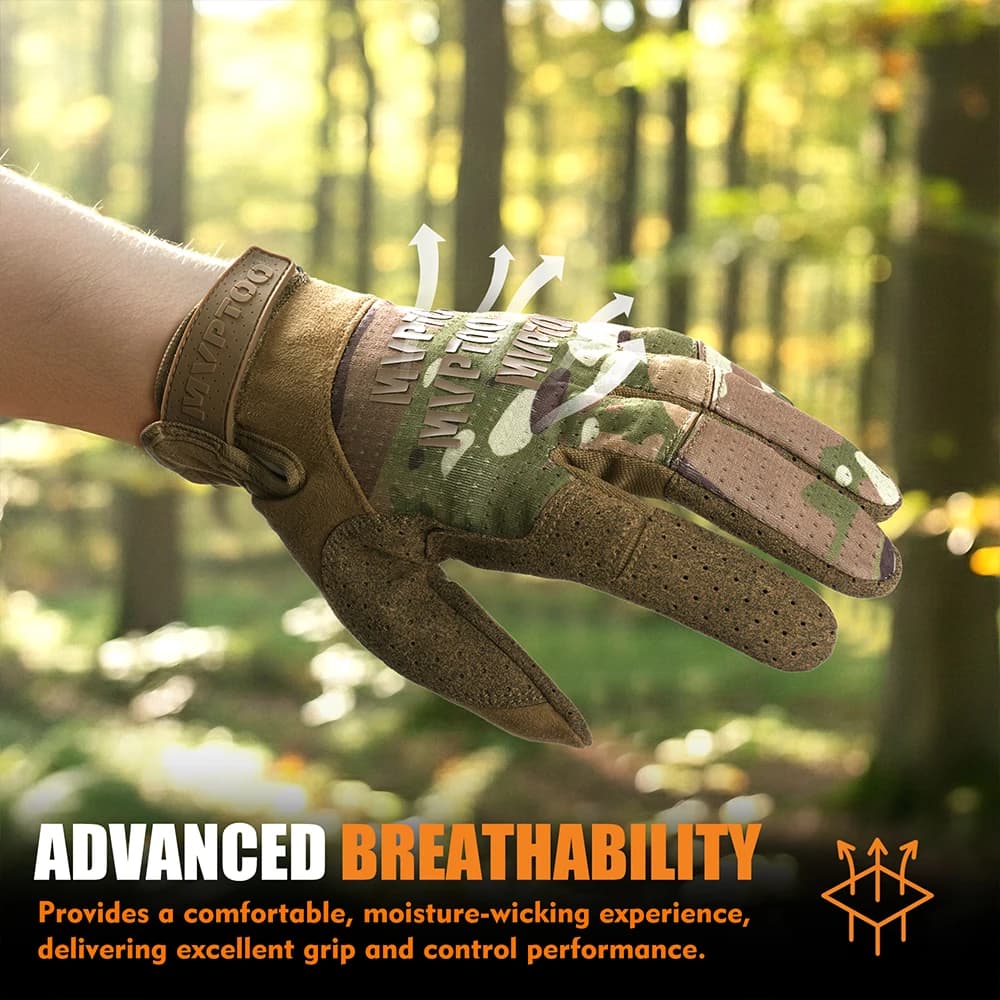 Gants de pêche compatibles écran tactile - Randonnée, camping, paintball et vélo pour pêcheurs actifs