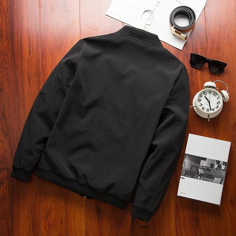 Bomber homme printemps automne pour pêche - Veste zippée streetwear taille 6XL