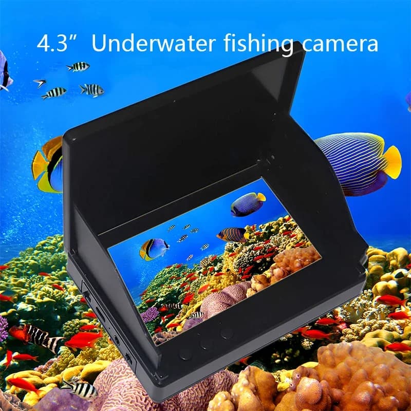 Détecteur de poissons portable écran LCD 4.3" 1080P avec vision nocturne pour kayak et bateau