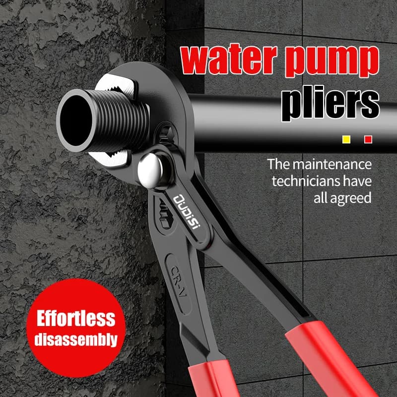 Pince à pompe à eau multifonction réglable rapide - Clé universelle pour chauffage et plomberie