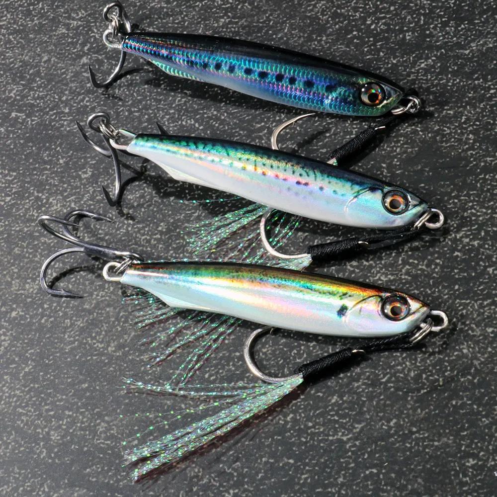 Leurre métal spinner spoon 10-40g 3D eye pêche spinning leurre tournant carnassiers eau douce mer