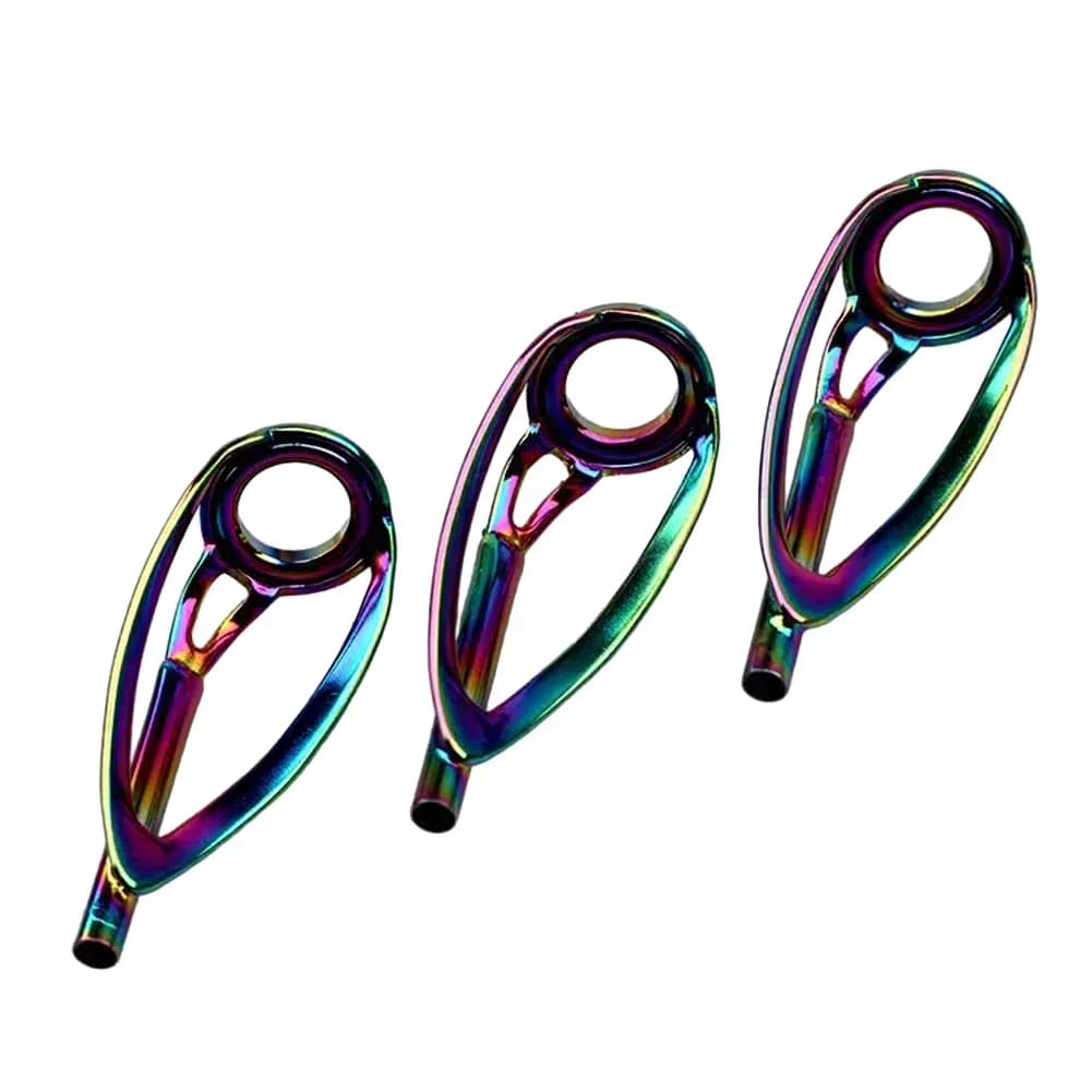 Kit de réparation 5 guides pour cannes spinning et casting - Cadres inox et anneaux céramique
