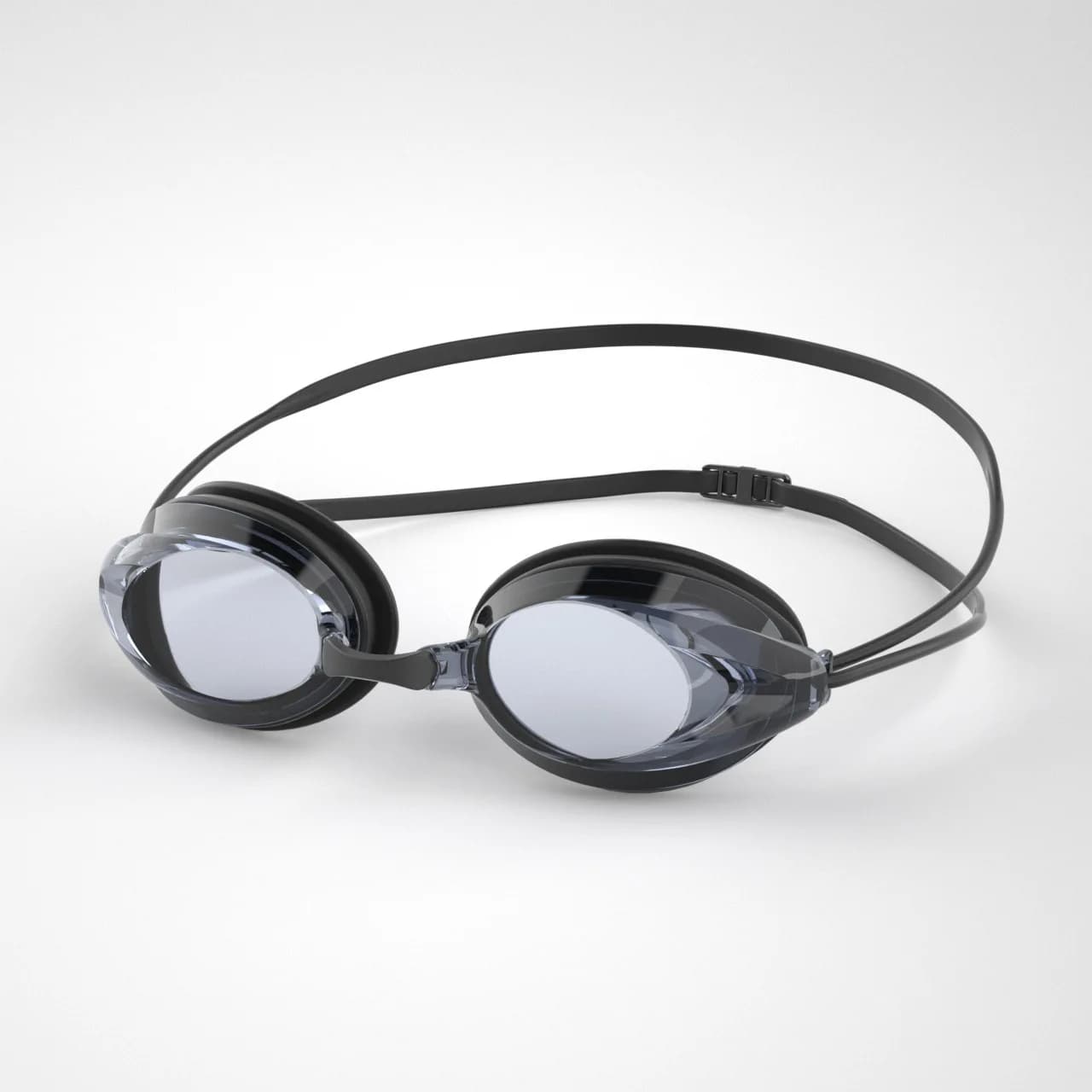 Lunettes de natation platées anti-buée waterproof - Homme femme adulte - Vision plate lumière tamisée