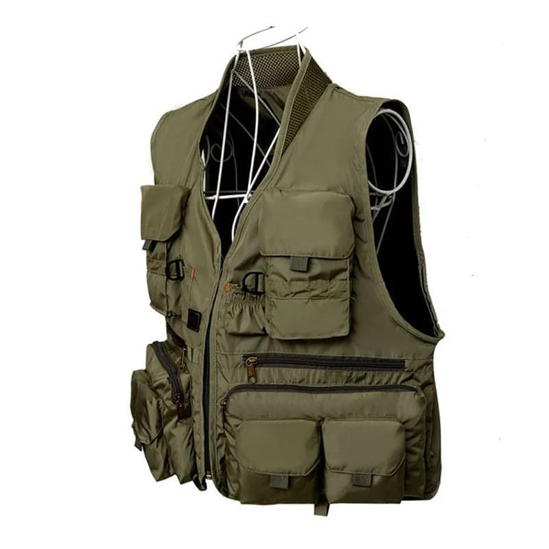 Gilet pêche coréen 2026 séchage rapide matériau respirant veste sécurité sauvetage sports outdoor