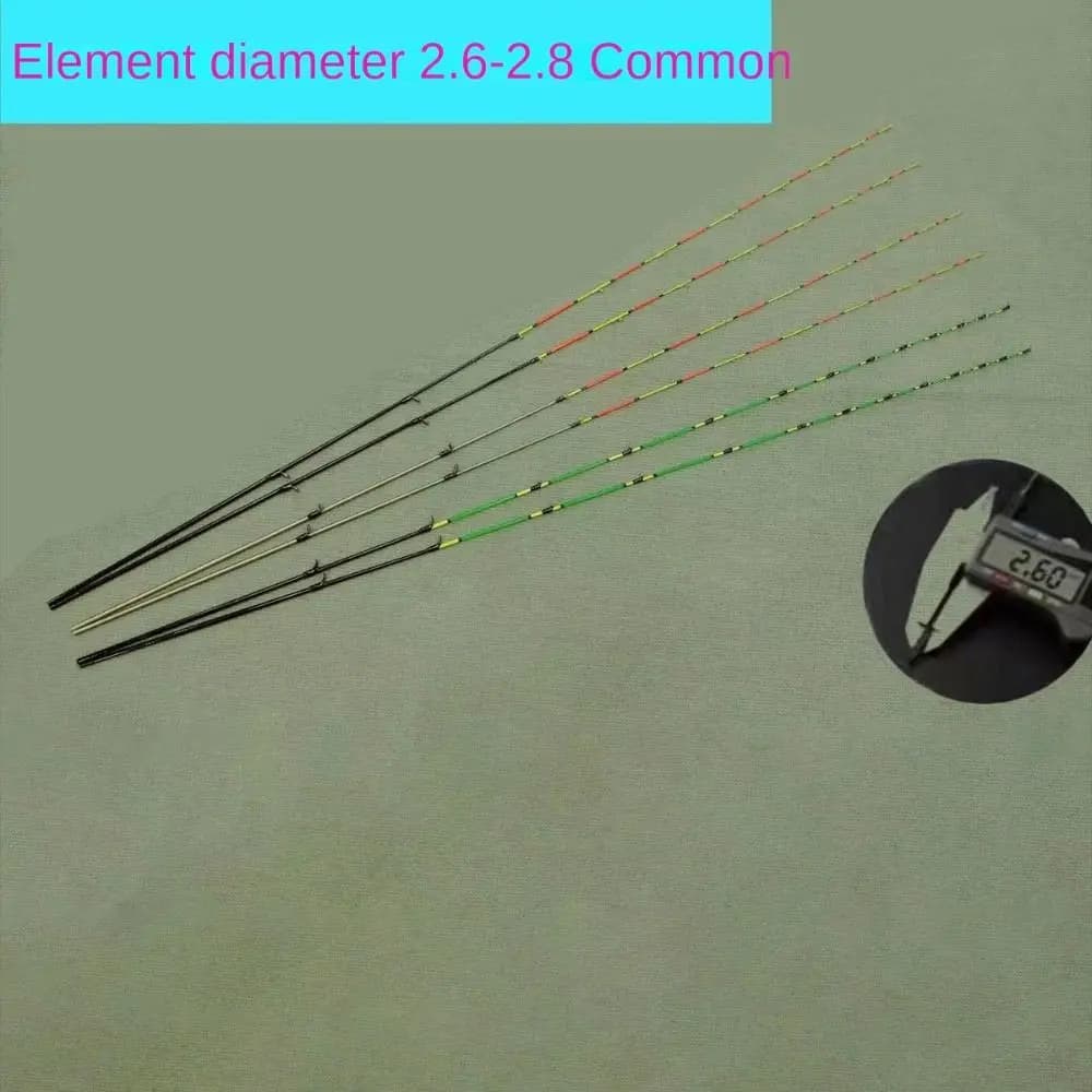 Canne pêche fibre de carbone semi-titane - Embouts rétractables 45/55/60cm haute qualité fibre de verre