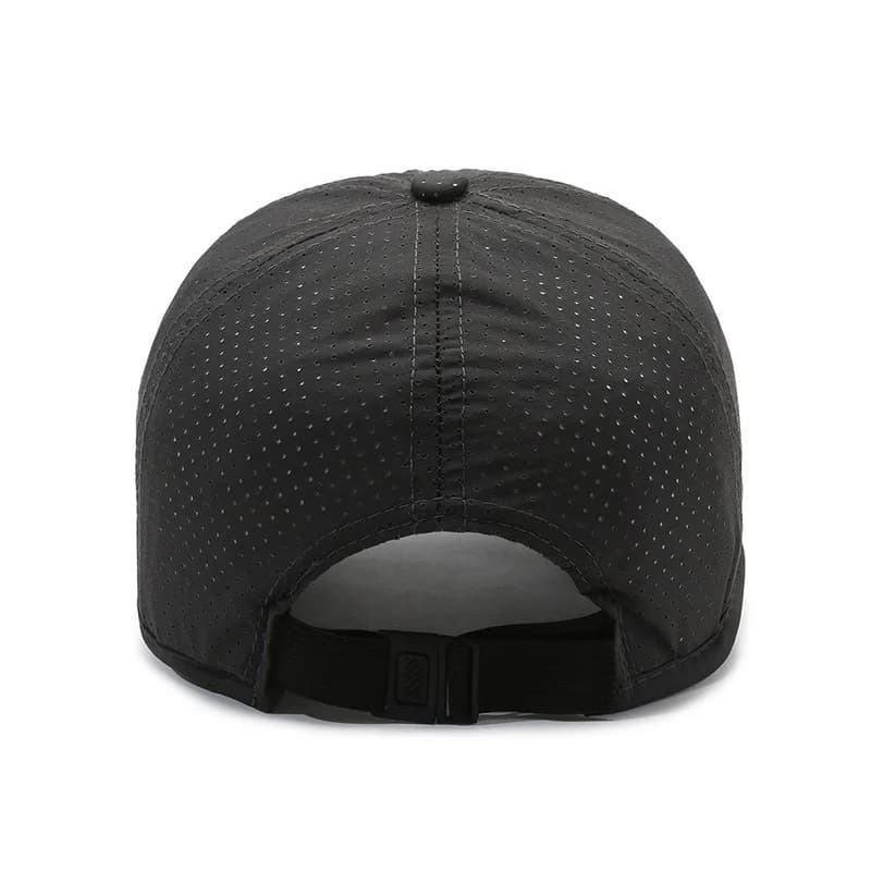 Casquette mesh homme séchage rapide pêche printemps été noir sport snapback respirante