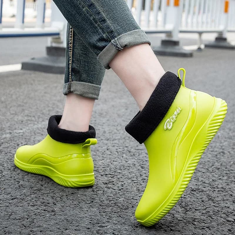 Chaussures aquatiques quatre saisons pour pêche - Bottes démontables en coton imperméable unisexe