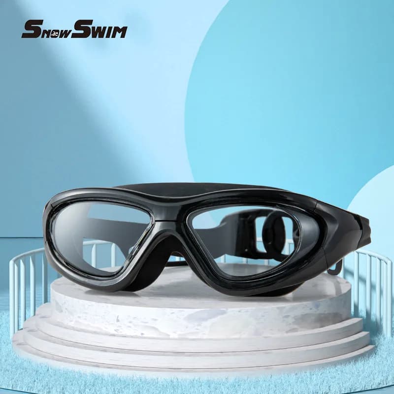 Lunettes de natation grand cadre pour myopie adulte - Corrections -1.5 à -7 avec verres anti-buée