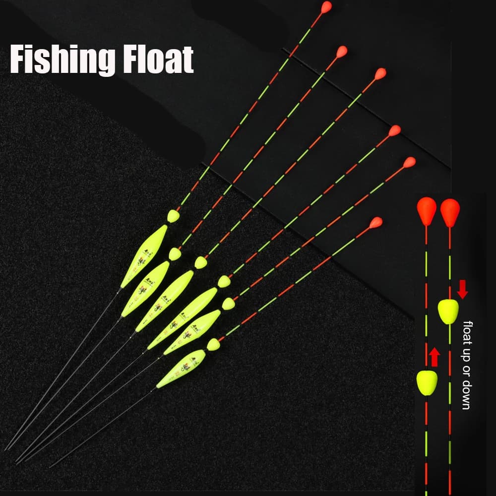 Flotteurs de pêche slip drift tube longue queue avec perle indicateur - nouveaux bouchons visibles