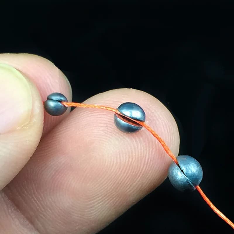Set plombs pêche 59/106 pièces avec boîte - Plombs fendus et pendentifs ouverts pour carpe et pêche au coup