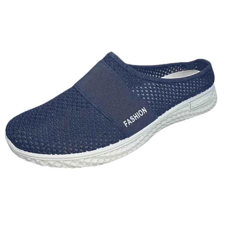 Mules femme été pêche confortables - Chaussons respirants couleur unie pêche côtière